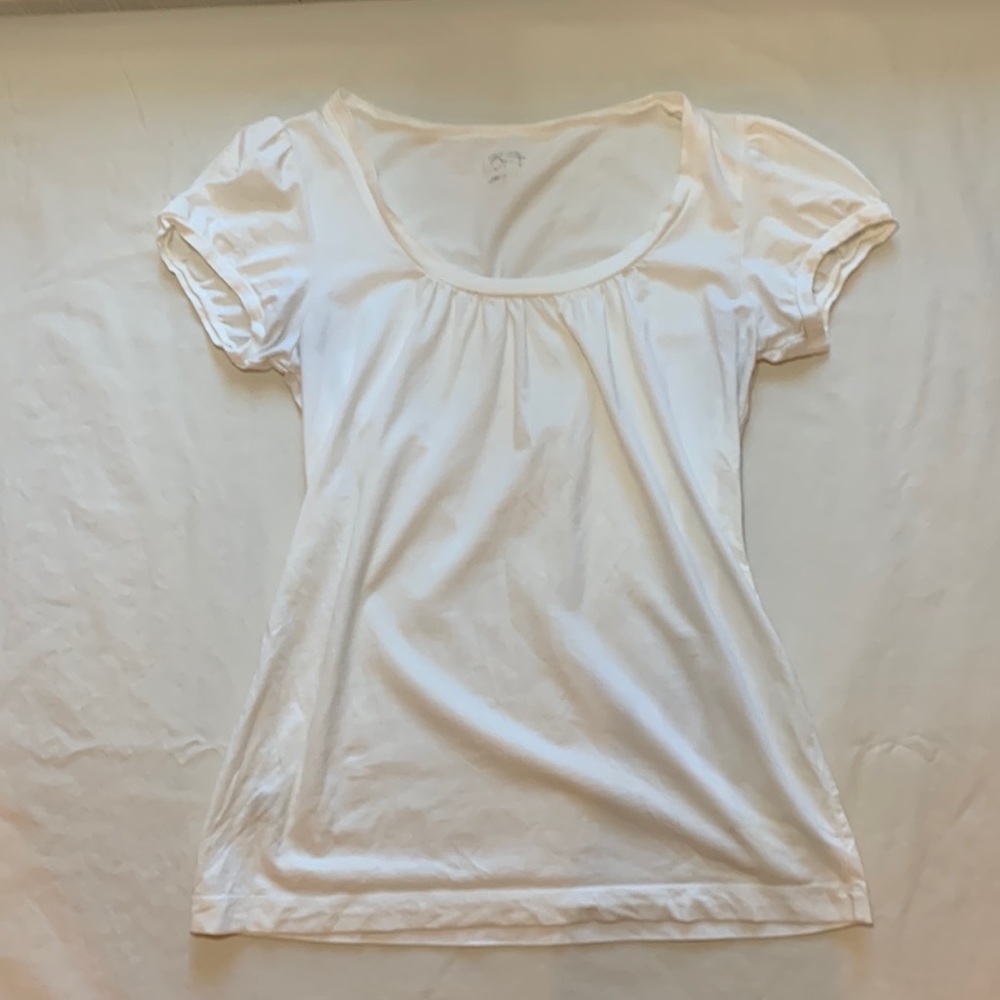 white coquette top